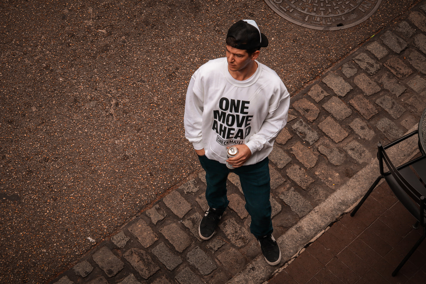 One Move Ahead Crewneck