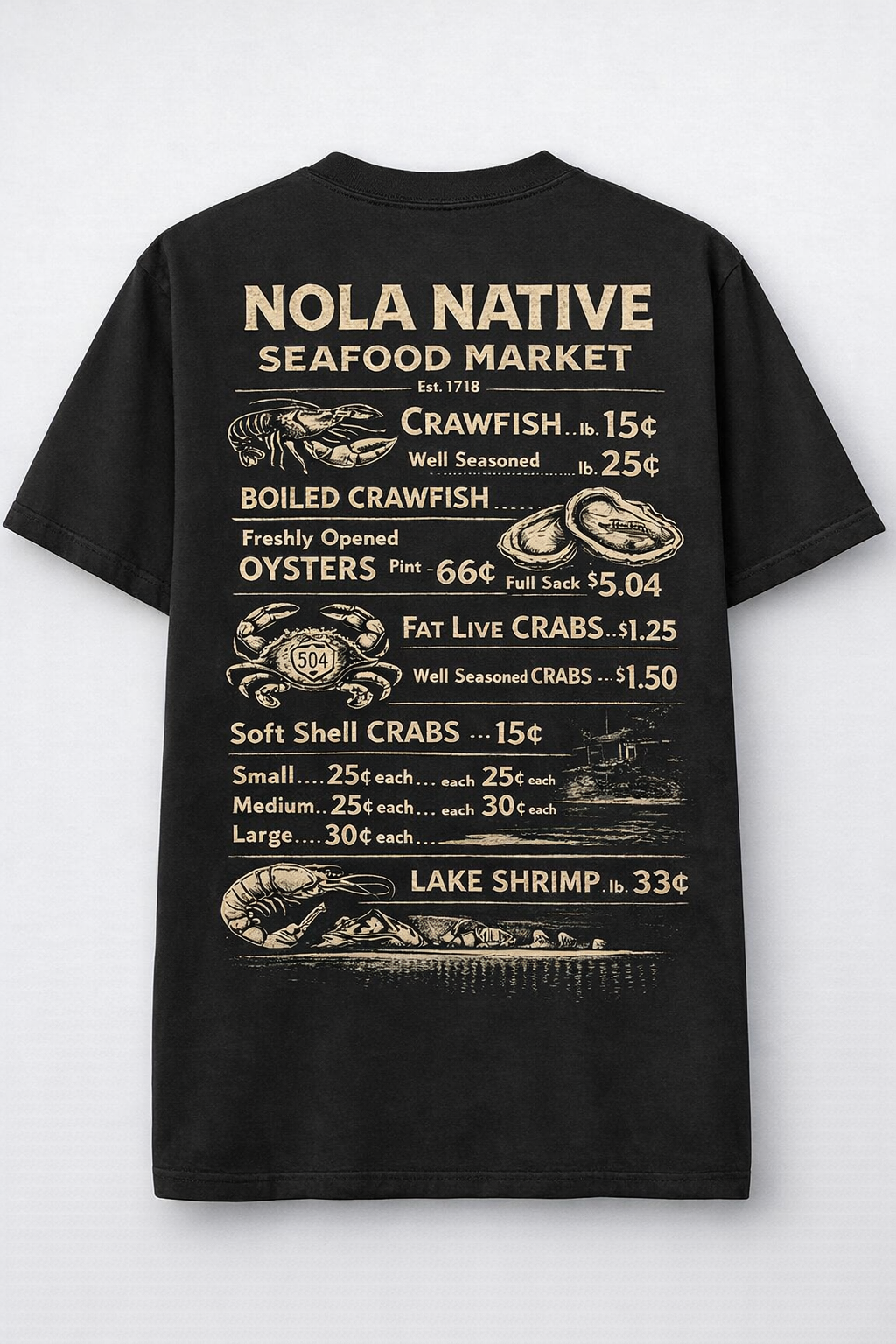 Vintage Seafood Market T-Shirt