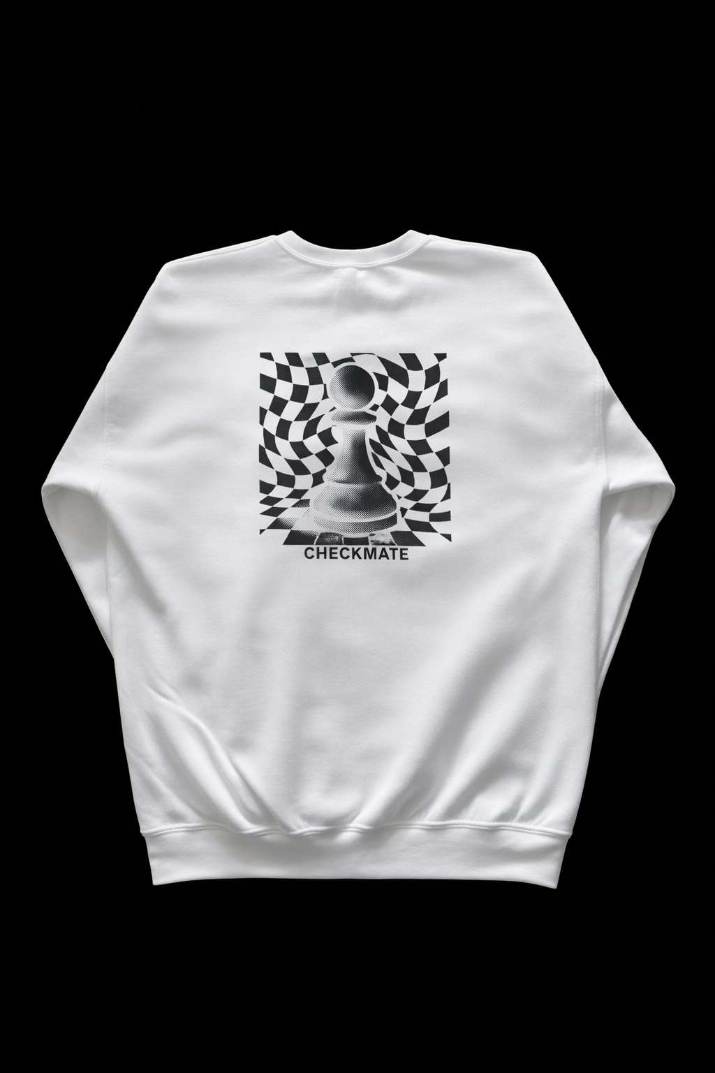 Wavy Chessboard Crewneck