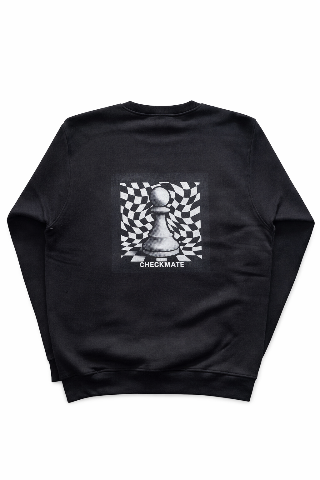 Wavy Chessboard Crewneck